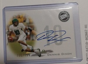2008 Press Pass Signings Bronze Dennis Dixon #PPS-DD Rookie Auto RC /199