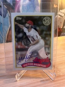 2024 Topps Series 1 VICTOR MEDEROS RC AUTO #89BA-VME 35th Anniversary - Picture 1 of 2