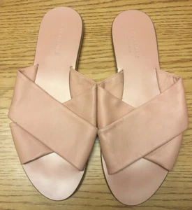 Sandalia Everlane Cuero Italiano Día Cruzado, Rosa Rubor, 9,5 - Imagen 1 de 2