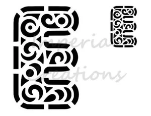 LETRA E Fancy Capital Alphabet ABC 8,5 x 11 Plantilla Hoja de Plástico S58 - Imagen 1 de 2