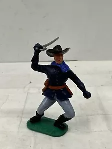 TIMPO VINTAGE SWOPPET FRONTIER FORT 7. KAVALLERIE KUNSTSTOFFSPIELZEUG mit Schwert - Bild 1 von 5