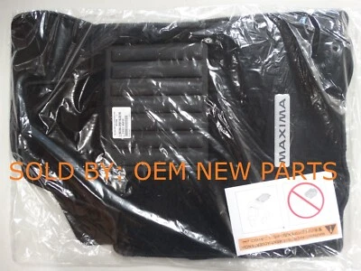 New OEM Black Floor Mats Nissan Maxima 2016-2023 T99E2-4RA1D 4 piece Genuine Set - Image 1 of 4