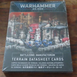 Battlezone Manufactorum Terrain Datasheet Cards Warhammer 40k BNIB Sealed Neu - Bild 1 von 2