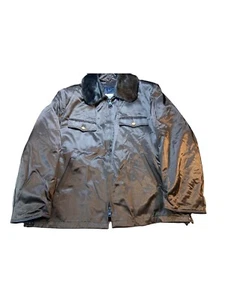 Vintage Blauer 46R Black Bomber Jacket Coat Quilted Thinsulate Removable Lining - Picture 1 of 23