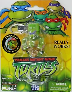 Teenage Mutant Ninja Turtles TMNT LINTERNA Llavero DONATELLO Básico Diversión Nuevo - Imagen 1 de 6