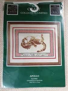 THE CRAFT COLLECTION KREUZSTICH-KIT APOLLO DIE KATZE NEU UND VERSIEGELT - Bild 1 von 5