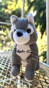 Toledo Ohio Zoo Gray Wolf plush toy A-Act Wholesalers beanie beanbag stuffed