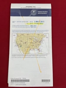 2013 PHOENIX TAC VFR Terminal Area Aeronautical Map Aerial Chart, 48th Edition - Picture 1 of 5