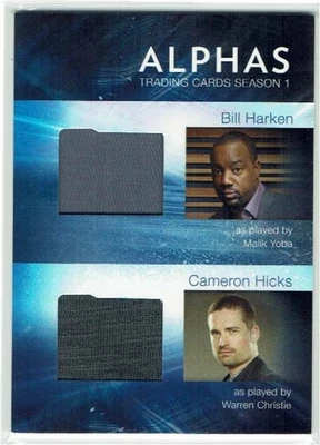 Alphas Season 1 Dual Wardrobe Costume Card DM3 Bill Harken & Cameron Hicks - Image 1 of 4