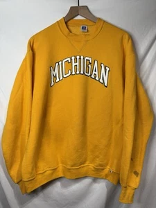 Vintage Russell University Of Michigan NCAA Sweatshirt Men’s XL 90s Made In USA - Picture 1 of 12