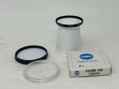 Minolta 49mm (L35) UV Filter Genuine Vintage Made in Japan New in Box - Image 1 of 3