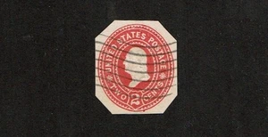 1899 U.S. STAMPED ENVELOPE 2c Carm Die 3 WASHINGTON Sc#U367 Used - Picture 1 of 1