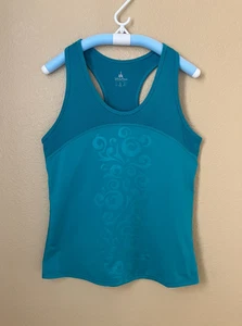 Disney Parks Performance Tank Top Women's Size Large Mickey Mouse Teal Workout - Picture 1 of 8