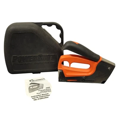 Pistola de clavos y grapas PowerShot Cobra 8000 acción delantera naranja probada y funciona Foto 1 de 4