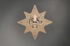 Fensterbild Christi Geburt Höhe ca 31 cm NEU Bild Stern Maria Josef Geburt Motiv