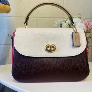 Coach C2836 Marlie Umhängetasche Top Handle in Colorblock IN CHALK MULTI - Bild 1 von 8