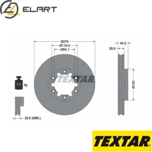 2x BRAKE DISC 92338603 FOR NISSAN NT400/CABSTAR ZD30DDTi 3.0L 4cyl - Picture 1 of 6