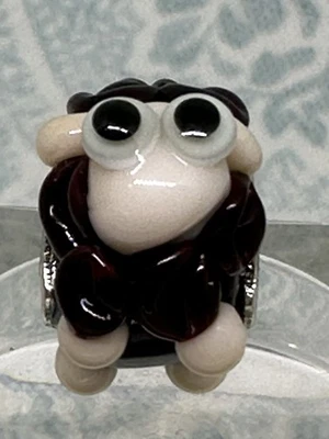 True Beadz ovelha vermelha muito escura com rosto rosa pálido, novo com respingos por artista - Imagem 1 de 4