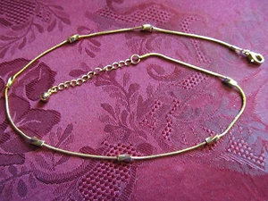 Collar de moda chapado en oro de 16" a 18" para mujer niña - Imagen 1 de 2