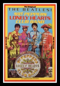 Gerahmtes Rock 'n' Roll Poster "THE BEATLES"; 12x18 - Bild 1 von 1