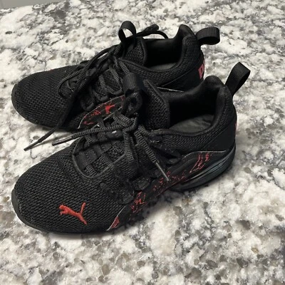 Puma Shoes Sneakers Boys 5 C Red Black - Image 1 of 4