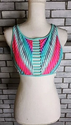 ☆ Body Glove Women's Back Cutout Sexy Bikini Swim Top Size XL Multicolor - Image 1 of 4