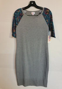 LulaRoe Short Sleeve Womens  Dress Fit-Flare Multicolor / Gray size Small - Picture 1 of 5
