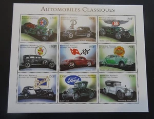 Komoren 1999 - Classic Automobiles - Bogen mit 9 Briefmarken - Scott #840 - postfrisch (96) - Bild 1 von 5