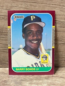 1987 Donruss Opening Day Barry Bonds Rookie Pittsburgh Pirates #163