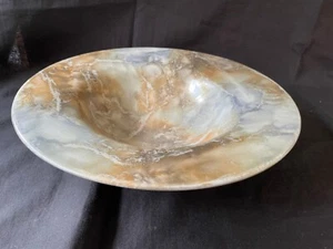 Arabia, Finland. Art Deco bowl in glazed faience. Beautiful marbled glaze. - Picture 1 of 11