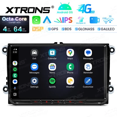9" Octa Core 4G+64GB Autoradio Android 14 Carplay GPS DSP Für VW Golf 5/6 Tiguan - Bild 1 von 4