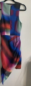 Seduce Dress Size 6 Multicoloured Pleated Detail - Picture 1 of 3