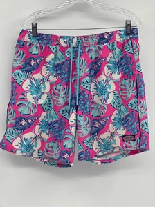Bañador Pantalones Cortos Vineyard Vines Hombre Talla Grande Rosa Azul Floral Cordón - Imagen 1 de 14
