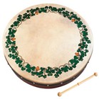 SHAMROCK Waltons 18 Inch Celtic Bodhran Irish Hand Drum Pack w Beater DVD & Bag 