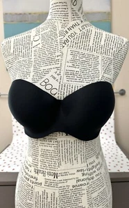 Women’s Felina 6202 Hint Of Skin Underwire Black Strapless Demi Contour Bra 34D - Picture 1 of 5