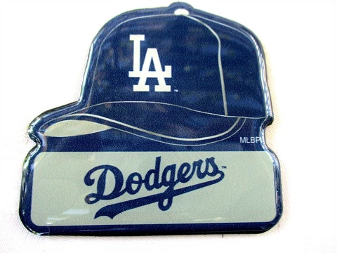 LOS ANGELES DODGERS BASEBALL CAP SHAPED MAGNET #01 - NEW Cover