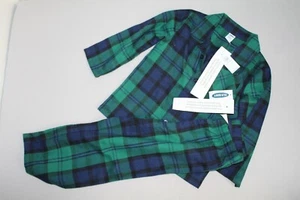 Old Navy Kids green plaid Pajamas size 3 NWT - Picture 1 of 6