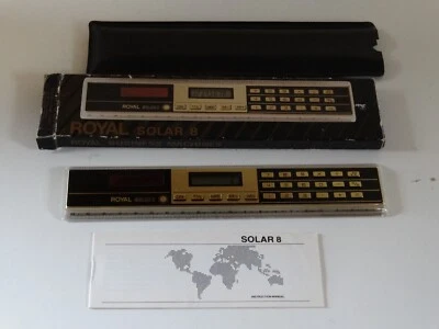 royal solar 8 Calculator Inside a 8 inch 20 cm Ruler New In Box solar powered - Image 1 of 2