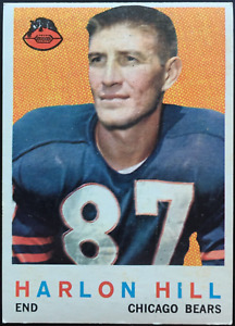 1959 Topps  #167 HARLON HILL Chicago Bears NFL football card  EX+