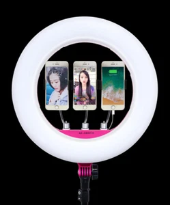 Yidoblo AX-480EII 18'' 48W Dimmable Photographic LED Ring Light  For Makeup Live - Picture 1 of 12