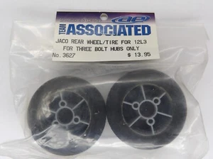 New! Team Associated JACO RC12L3 3-Bolt 1/12 Scale Rear Wheels Foam Tires 3627 - Picture 1 of 3