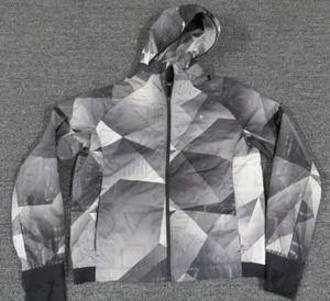 Nike Windbreaker Jacket Boys Medium Gray Full Zip Hooded Long Sleeve - Picture 1 of 10