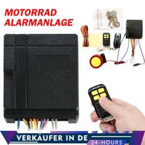 Motorrad Alarmanlage 12V Anti-Diebstahl mit 2Funkfernbedienung Fernstart&Stopp - Bild 1 von 20