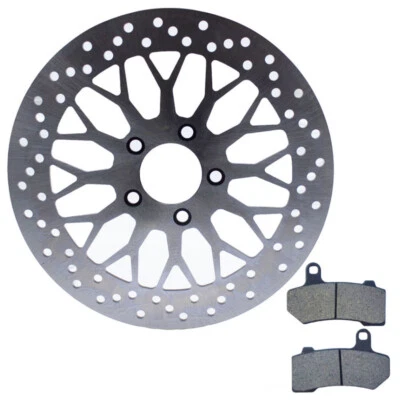 Rear Brake Rotor Pads for Harley Electra Glide Classic Ultra Road King Glide 08+ Foto 1 de 4