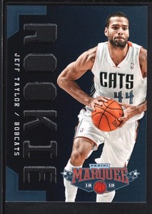 JEFF TAYLOR 2012/13 MARQUEE #333 RC ROOKIE CARD BOBCATS SP MINT