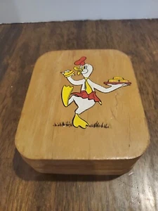 Molde de prensa de hamburguesas de madera vintage doble cara mediados de siglo decoración de cocina RARO - Imagen 1 de 15