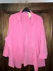 Women’s Pink Long Sleeved Shirt Blouse NEW size 20 BHS