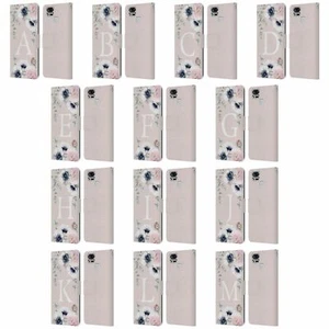 NATURE MAGICK FLORAL MONOGRAM PINK FLOWERS LEATHER BOOK CASE FOR ASUS ZENFONE - Picture 1 of 7