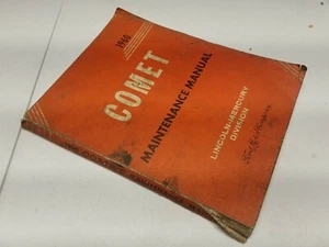 FABRICANTE DE EQUIPOS ORIGINALES FORD CONCESIONARIO 1960 MERCURY COMET MANUAL DE TIENDA MANUAL DE MANTENIMIENTO - Imagen 1 de 3