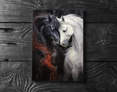 Beautiful Horse Art Animal Lover Poster Print - No Frame - Image 1 of 3
